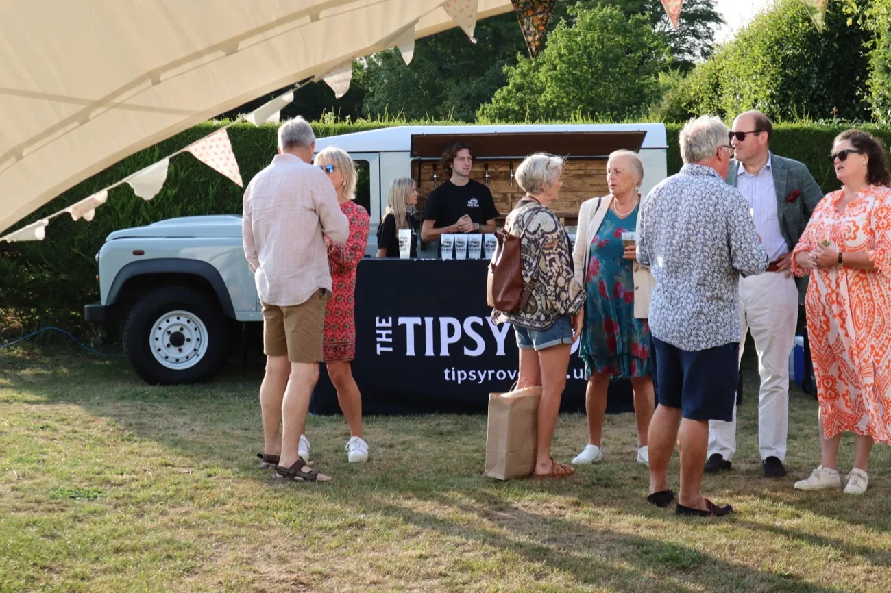 The Tipsy Rover mobile bar hired for a party